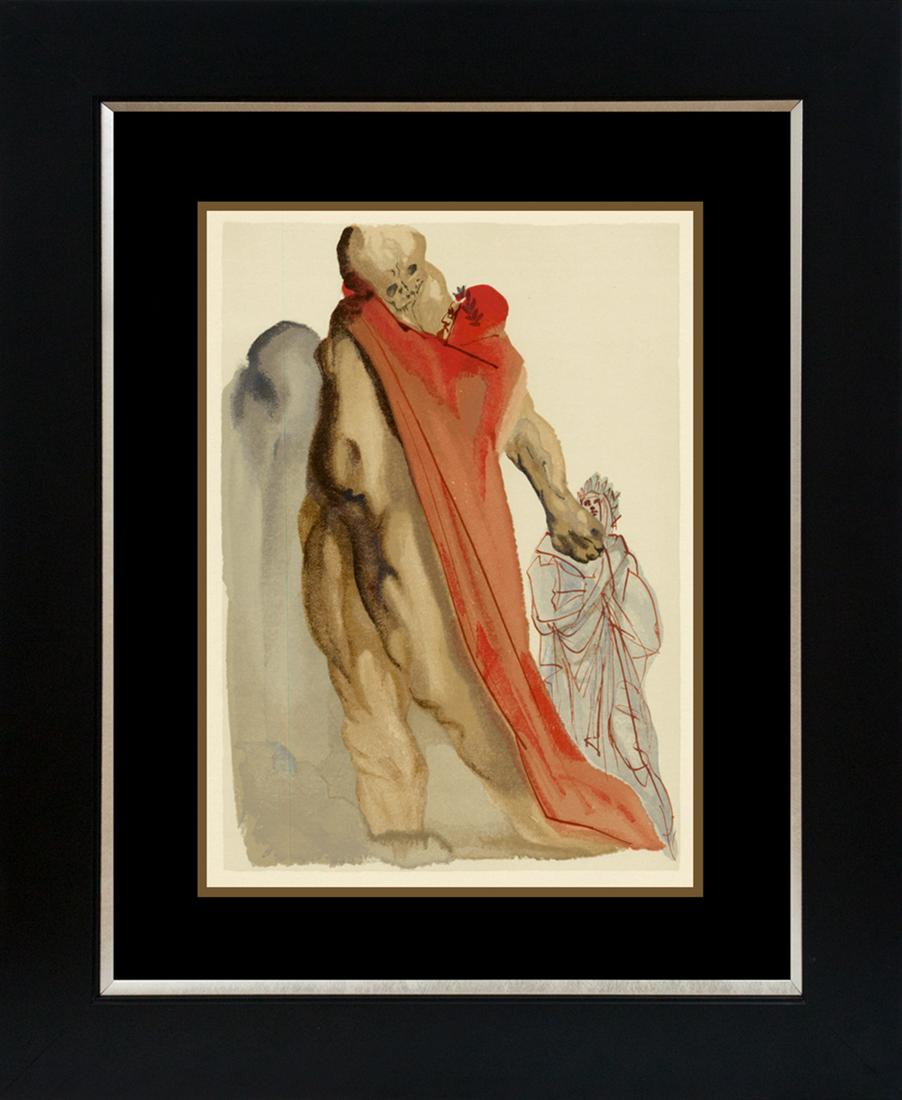 Fantastic Salvador Dali Divine Comedy Suit Original Wood Block 1960 (1 of 1)