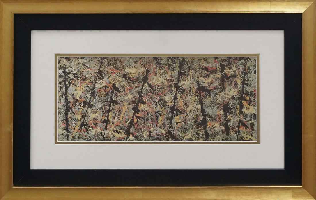 Awesome Jackson Pollock Color Plate Lithograph (1 of 1)
