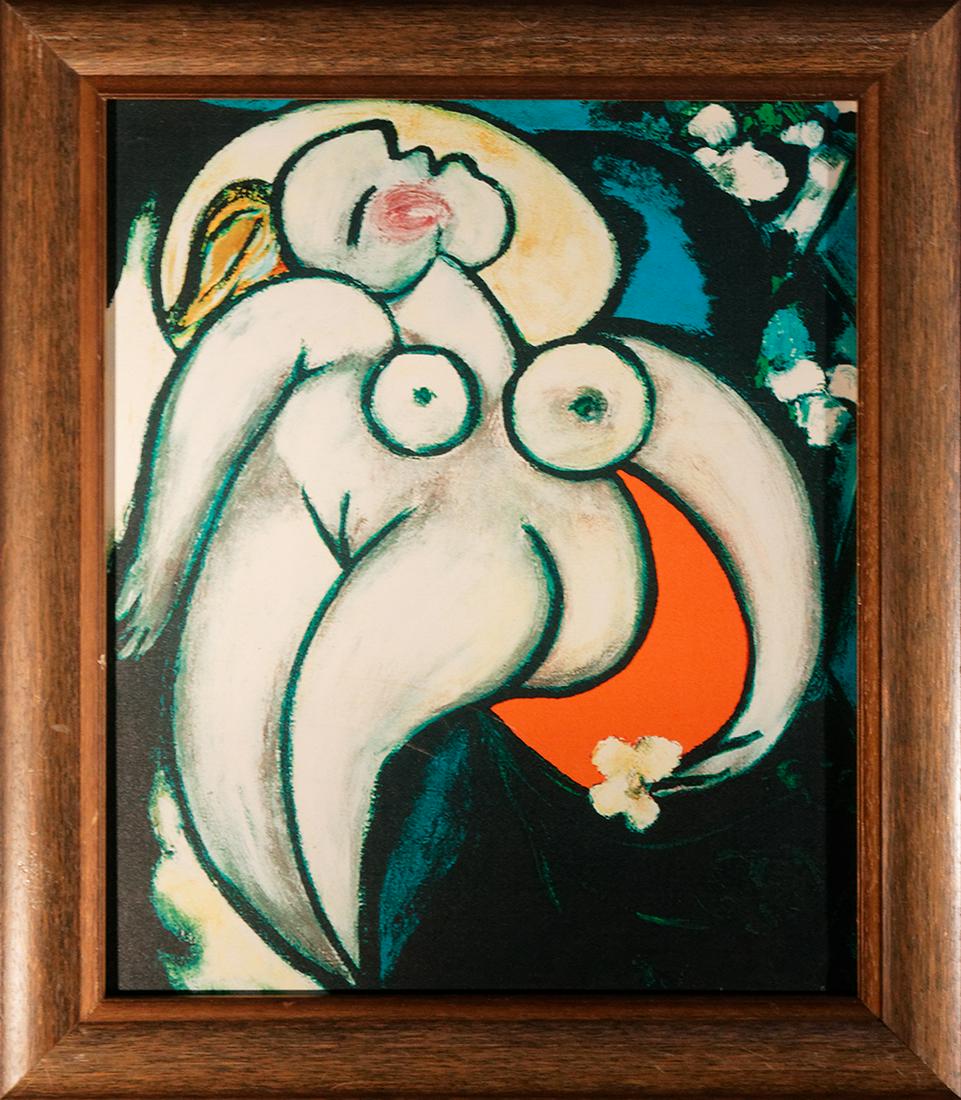 Pablo Picasso Collection Domaine Limited Edition on Canvas: Pablo Picasso Collection Domaine on canvas. The signature is in the plate. Limited Edition Signed by the estate. Includes certificate of authenticity. Approx 28x30 inches. Professionally framed.