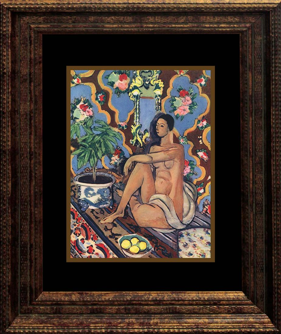 Henri Matisse Lithograph from 1948: Henri Matisse Lithograph from 1948. The signature is in the plate. Approx 24x20 inches. Professionally framed. Includes certificate.