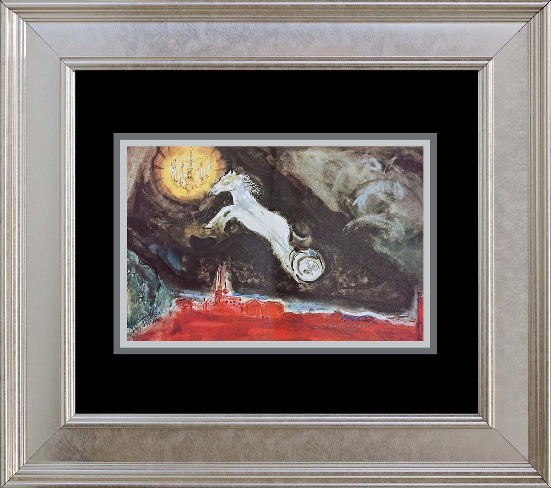 Marc Chagall Hand signed Lithograph: Marc Chagall Hand signed Lithograph. Lithograph hand signed by Marc Chagall. Approx 26x24 inches. Professionally framed. Includes certificate of authenticity.
