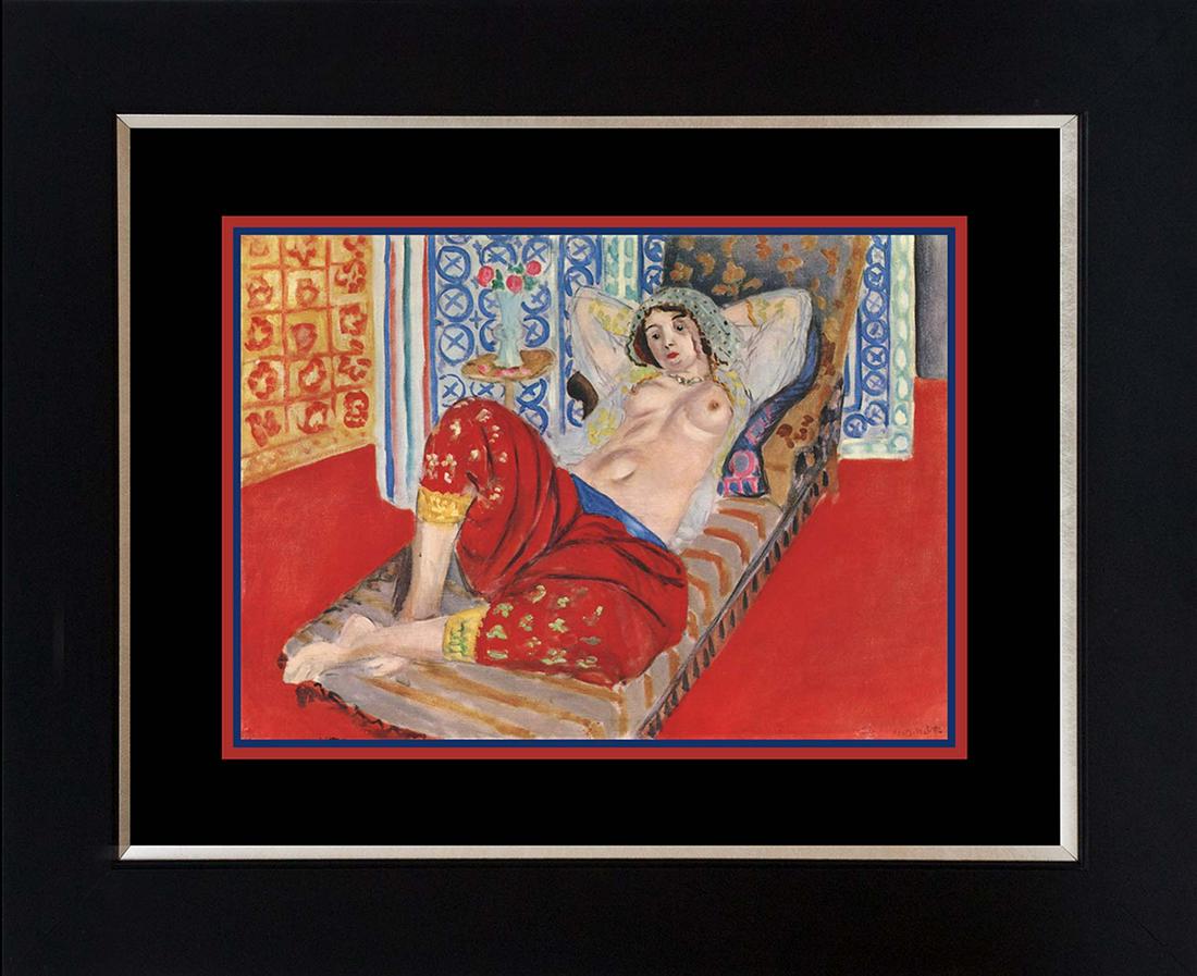 Henri Matisse Color Plate Lithograph from 1970: Henri Matisse Color Plate Lithograph from 1970 Paris. Approx 24x20 inches professionally framed.Includes certificate of authenticity.