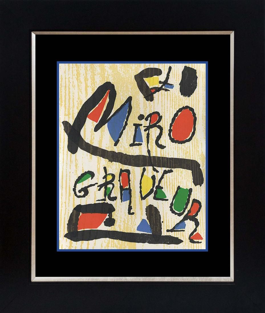 Joan Miro Original Wood Cut Engraving from 1979 (1 of 1)