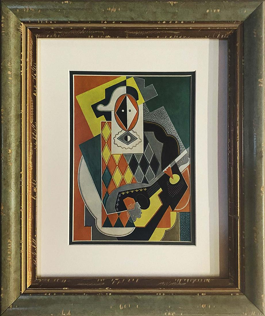 Severini color plate lithograph: Severini Color Plate Lithograph Approx 24x20 inches Custom framed and includes certificate