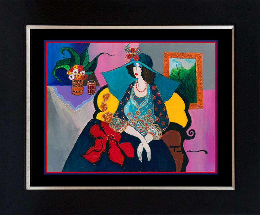 Tarkay original acrylic on wood (1 of 1)