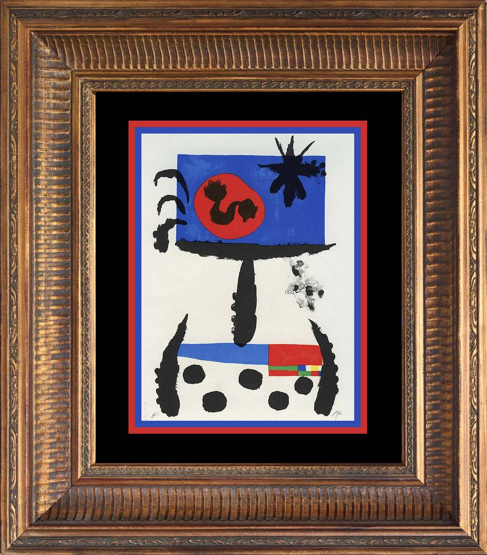 Joan Miro Color Plate Lithograph 1962 Maeght Paris (1 of 1)