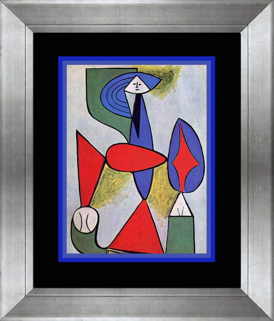 Pablo Picasso Color Plate Lithograph from 1950: Pablo Picasso Color Plate Lithograph from 1950. Approx. 20x24 inches. Professionally framed. Includes certificate of authenticity.