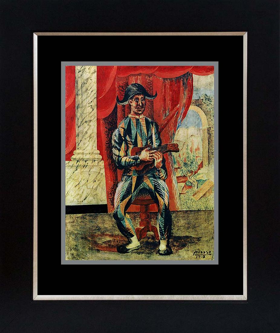 Pablo Picasso Lithograph from 1991: Pablo Picasso Color Plate Lithograph from 1991. Approx 24x20 inches Includes certificate. Custom framed.