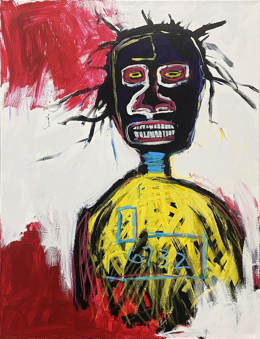 Original on canvas attributed to Jean Michel Basquiat (1 of 1)