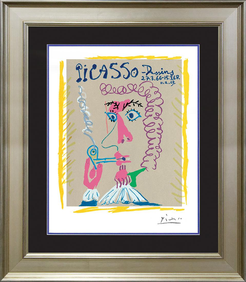 Dessins Pablo Picasso Color Plate Lithograph from 1970 (1 of 1)