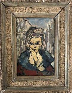 Oskar Kokoschka 1886 -1980 Original oil Portrait: Oskar Kokoschka 1886 -1980Original portraitTechnique- Oil on boardMeasures- 18,5 x 13 cmBiography:Oskar Kokoschka was an Austrian-born painter and poet, best known for his expressionist portraits and