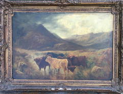 LOUIS VINCENT FOUQUET OIL ON CANVAS