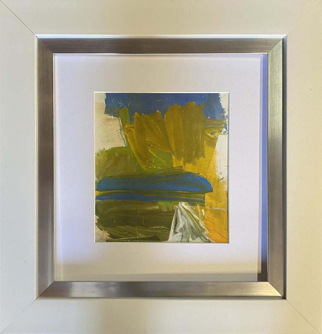 Willem de Kooning Color Plate Lithograph from 1970: Willem de Kooning Color Plate Lithograph after Willem de Kooning from 1970 Approx 24 x20 inches Custom framed and includes documentation