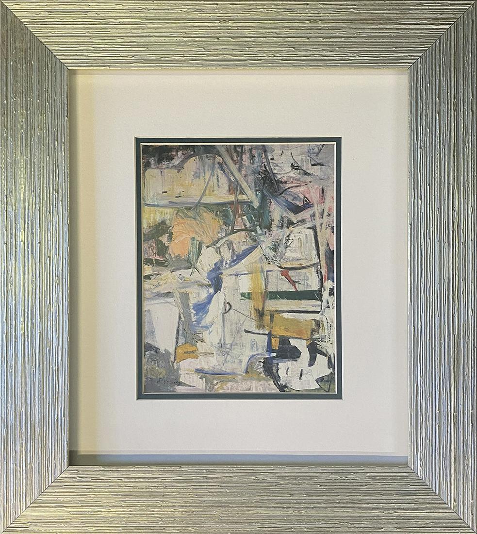 Willem de Kooning color plate Lithograph after de Kooning: Willem de Kooning Color Plate Lithograph after de Kooning from 1970 Approx 24 x20 inches Custom framed and includes documentation