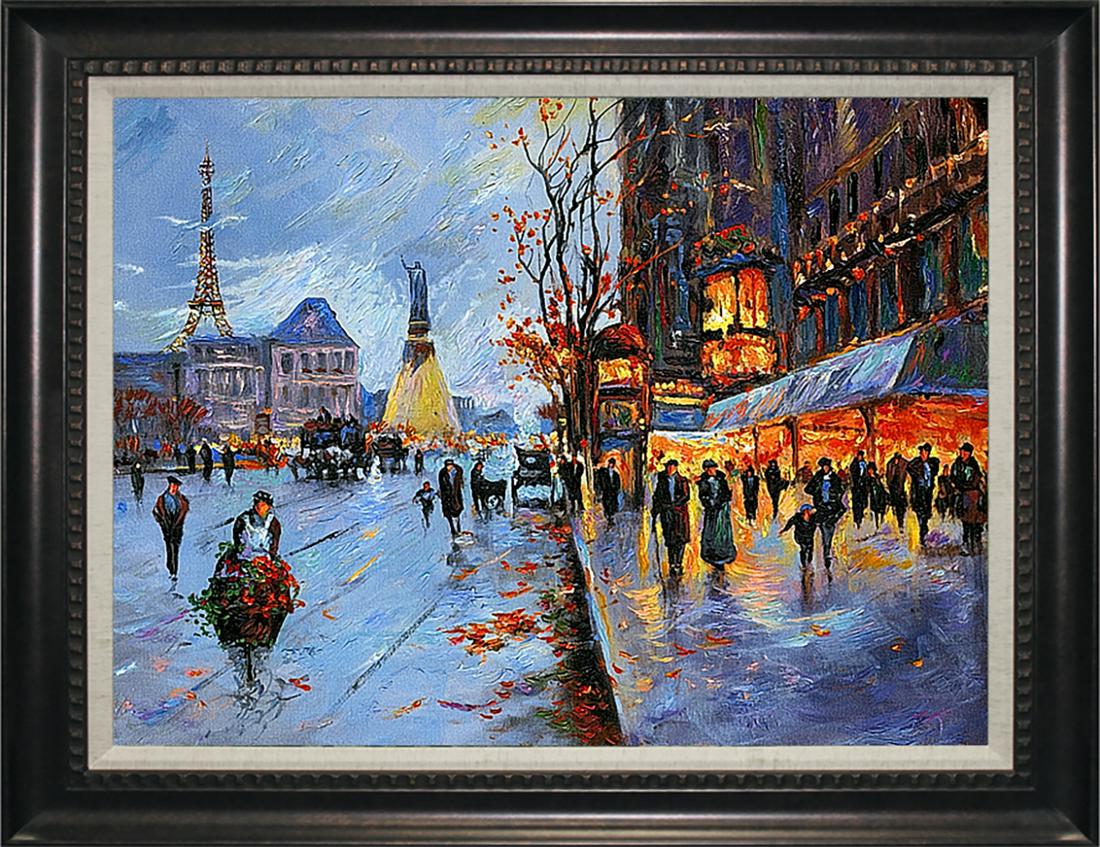 Limited Edition Hand embellished canvas Michael Schofield Paris (1 of 1)