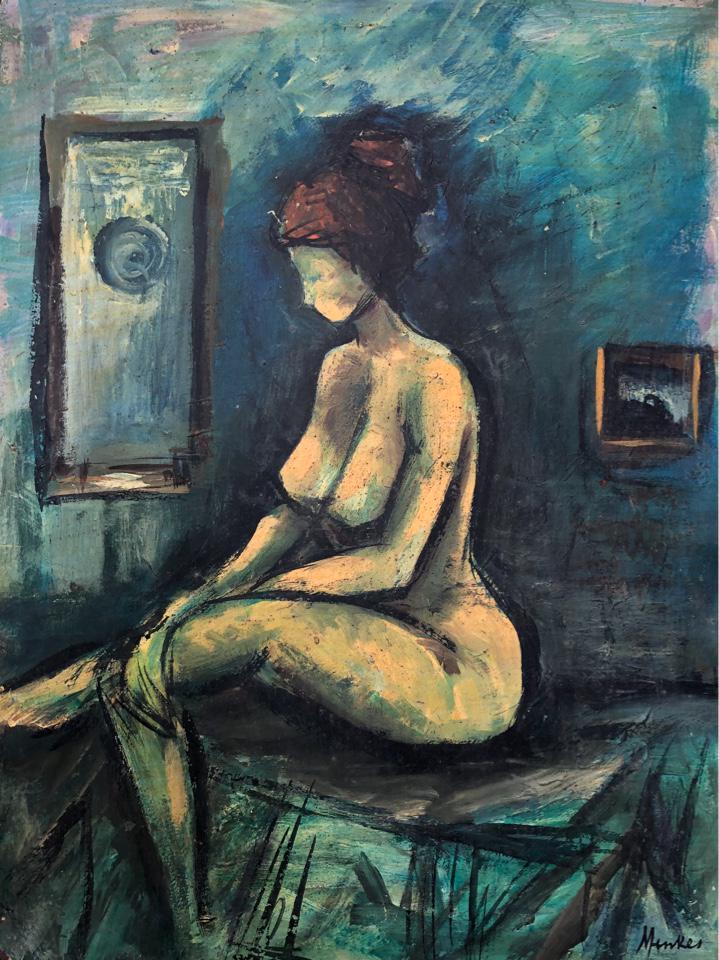 Sigmund Joseph Menkes  1886-1986 Original oil on panel (1 of 1)