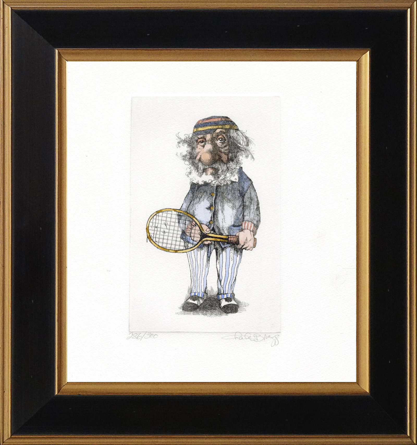 Charles Bragg colored original etching Limited Edition (1 of 1)