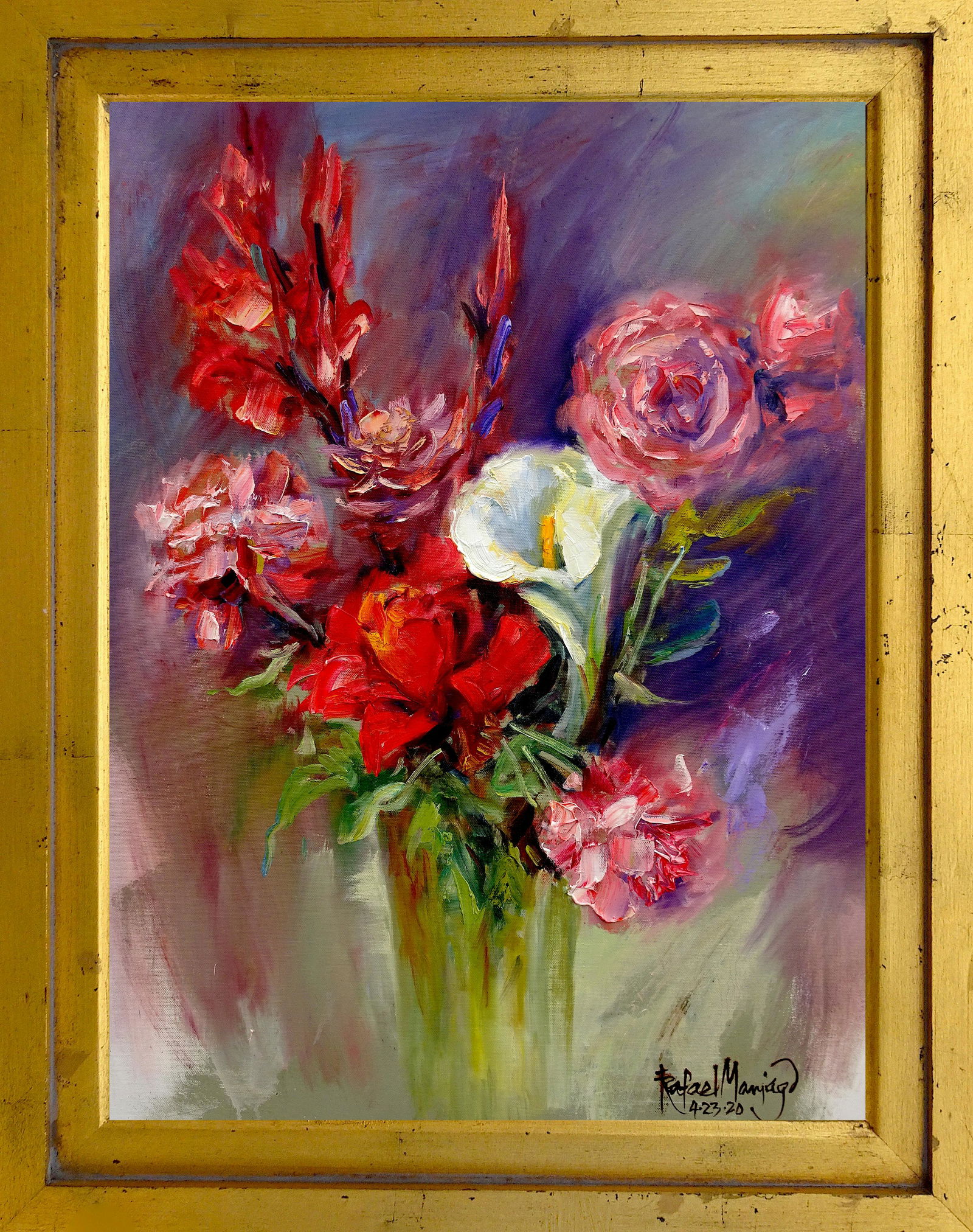 Rafael Maniago Original Oil on canvas   28x22 inches image size (1 of 1)