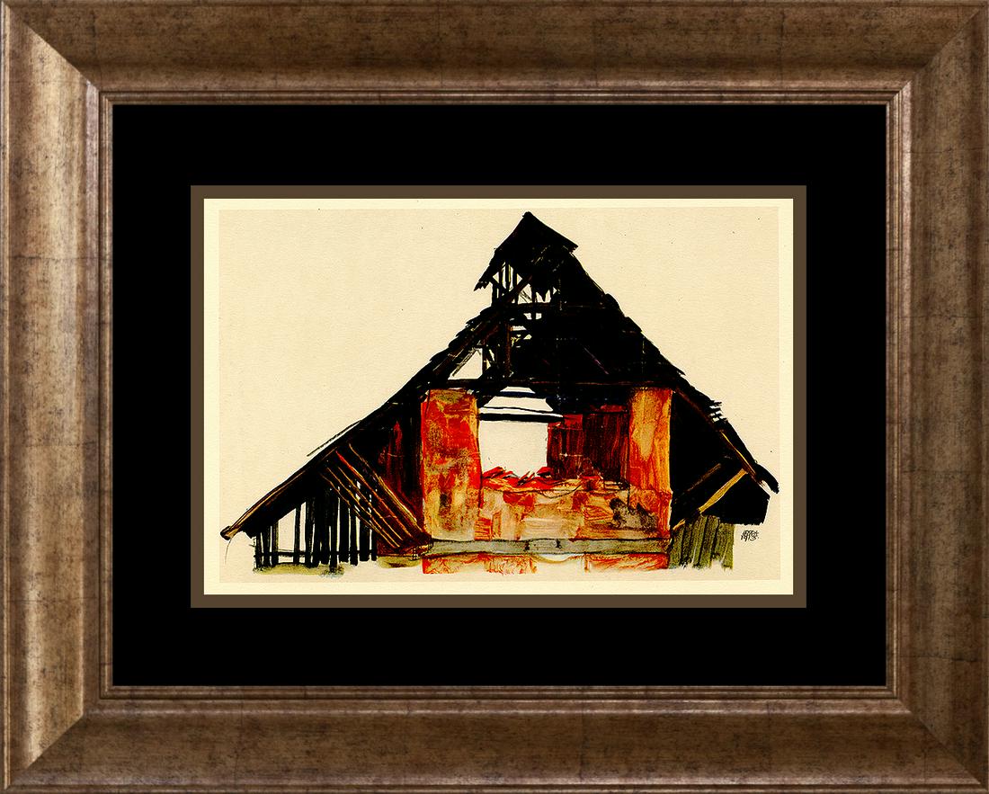 Egon Schiele lithograph after Schiele in colors (1 of 1)