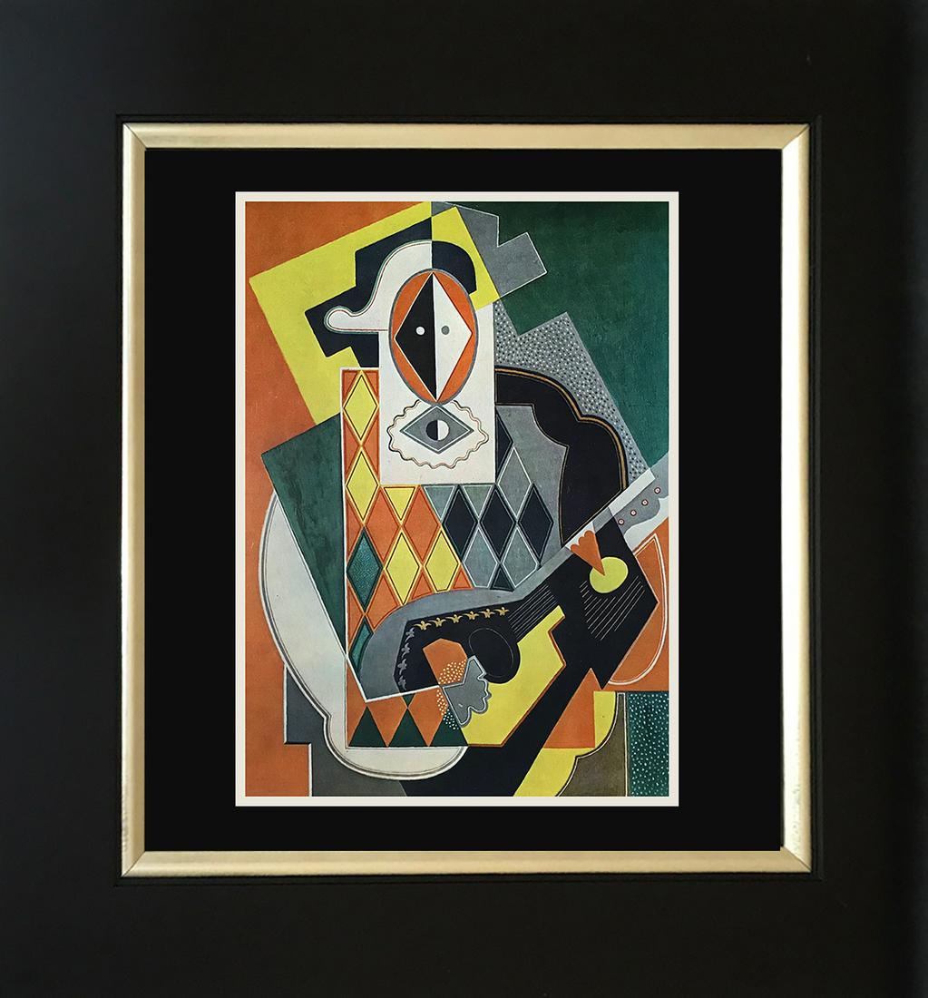 Gino Severini Color Plate Lithograph after Severini  Harlequin with a mandoline (1 of 1)