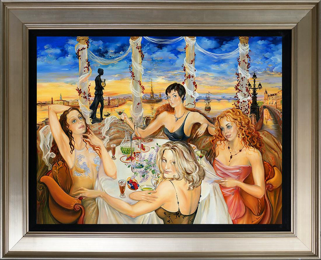 Hand embellished canvas by Arina (1 of 1)