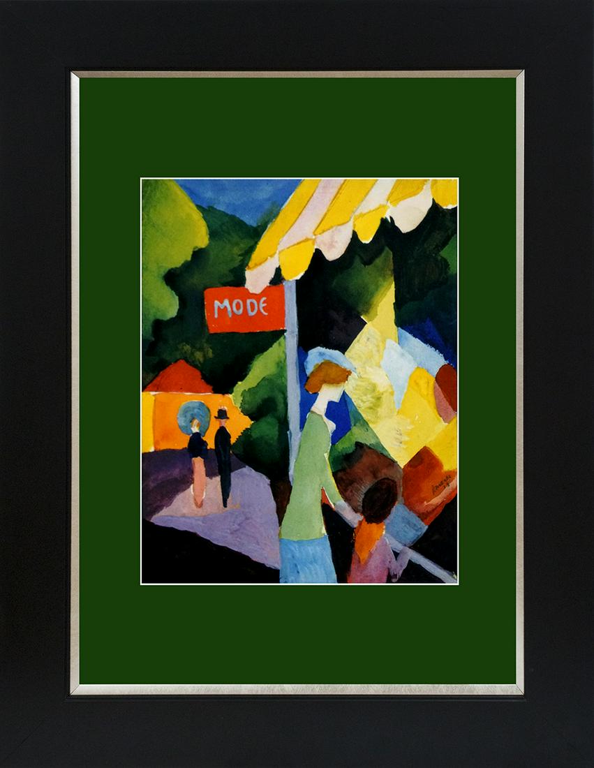 August Macke Lithograph after Macke: August Macke Lithograph after Macke August Macke Lithograph Custom framed Approx 24x20 inches Includes documentation Luxury art.