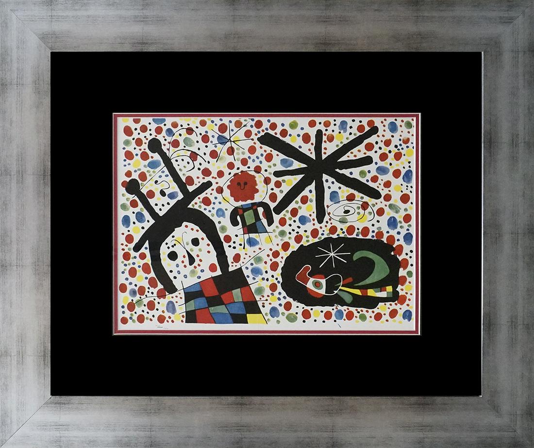 A Joan Miro Lithograph from 1970 Signed in the plate Limited (1 of 1)