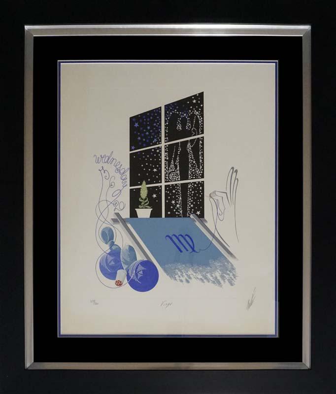 Erte Virgo Zodiac Limited Edition Serigraph (1 of 1)