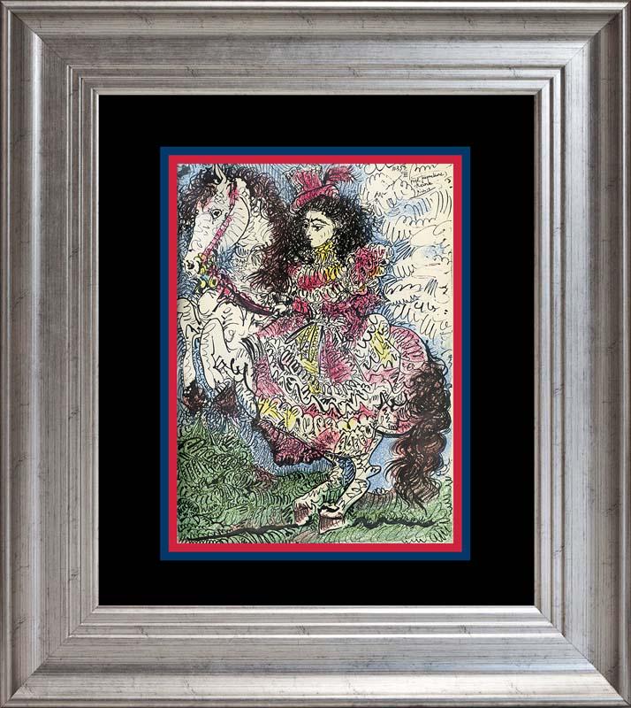 Pablo Picasso Lithograph after Picasso  60 years ago Reine a Cheval (1 of 1)