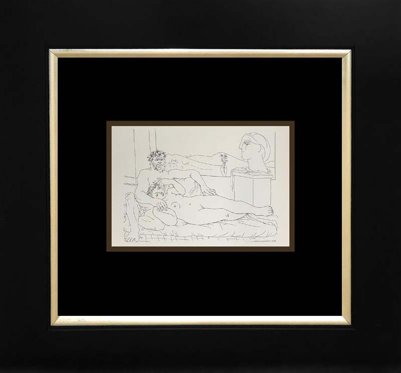 Pablo Picasso Lithograph from 1956 Vollard Collection: Pablo Picasso Lithograph from 1956 Approx 24x20 inches. Includes certificate of authenticity. Professionally framed.