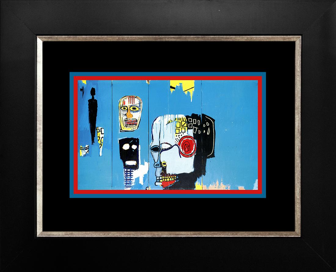 Jean -Michel Basquiat Color Plate Lithograph after Basquiat From 1991 after Basquiat: Jean Michel Basquiat Lithograph from 1991. Approx 24x20 inches. Professionally framed. Includes certificate.
