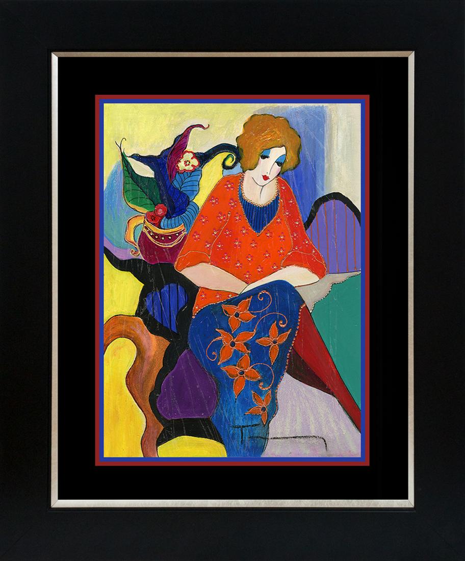 Tarkay original on wood Hand signed by Tarkay: Original on wood by Tarkay. Hand signed by the artist. Cusom framed. One of a kind original Includes certificate. Approx 20x24 inches.