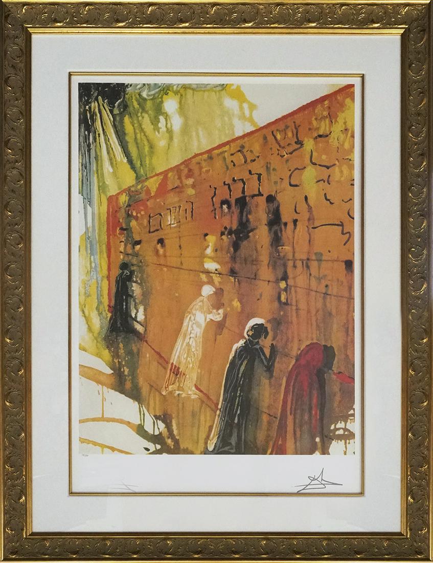 Salvador Dali Limited Edition  Original Lithograph  Wailing Wall Hand signed and numbered (1 of 1)