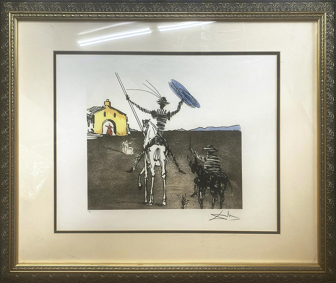 Salvador Dali Lithograph Limited Edition after Dali: Salvador Dali Limited Edition Lithograph The signature is in the plate. Approx 27x22 inches Custom framed Includes certificate.