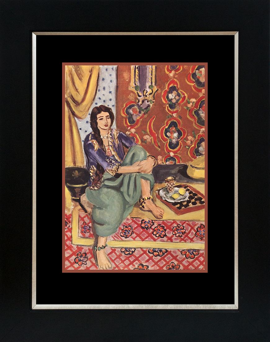 Henri Matisse Color Plate Lithograph after Matisse from 1970: Henri Matisse Color Plate Lithograph from 1970 Paris. Approx 24x20 inches professionally framed.Includes certificate of authenticity.