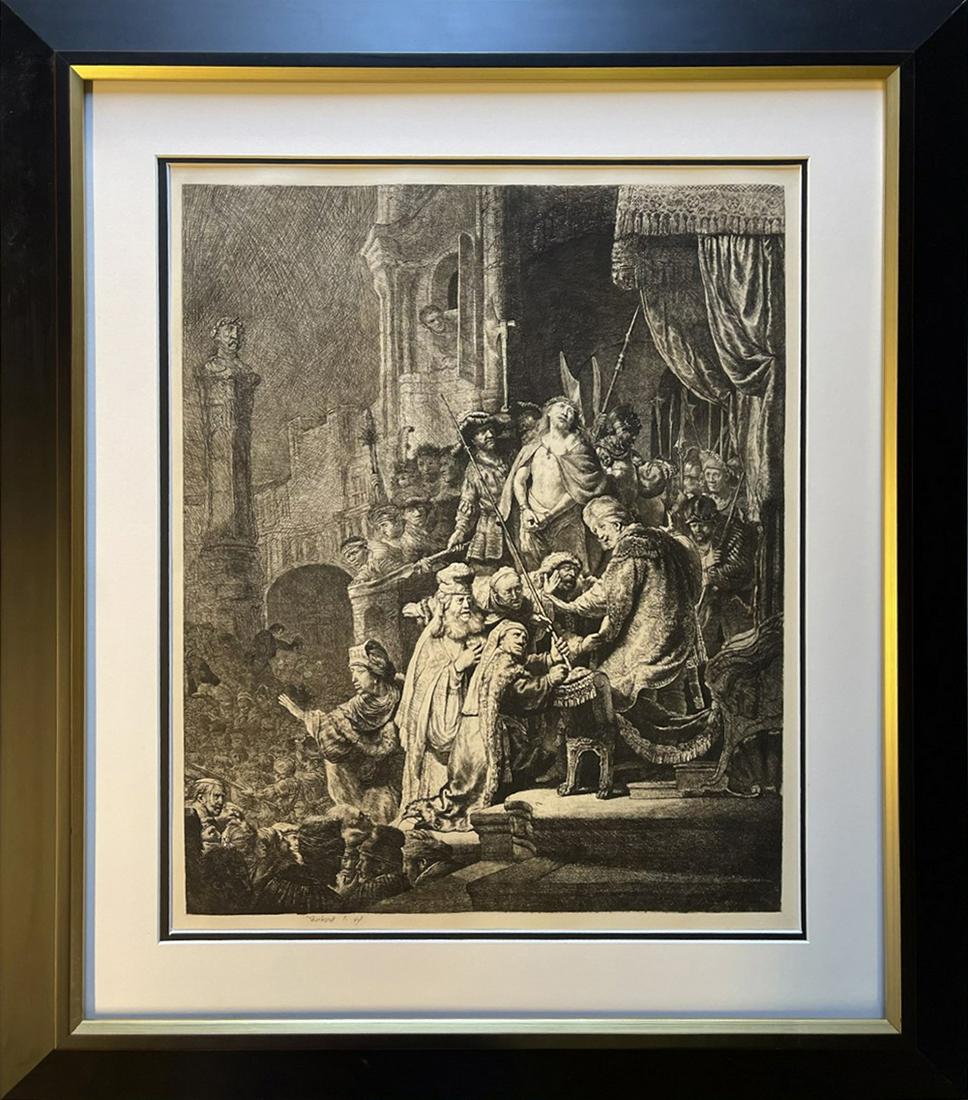 A  Rembrandt Etching from the original copper plates restored by Armond Durand (1 of 1)