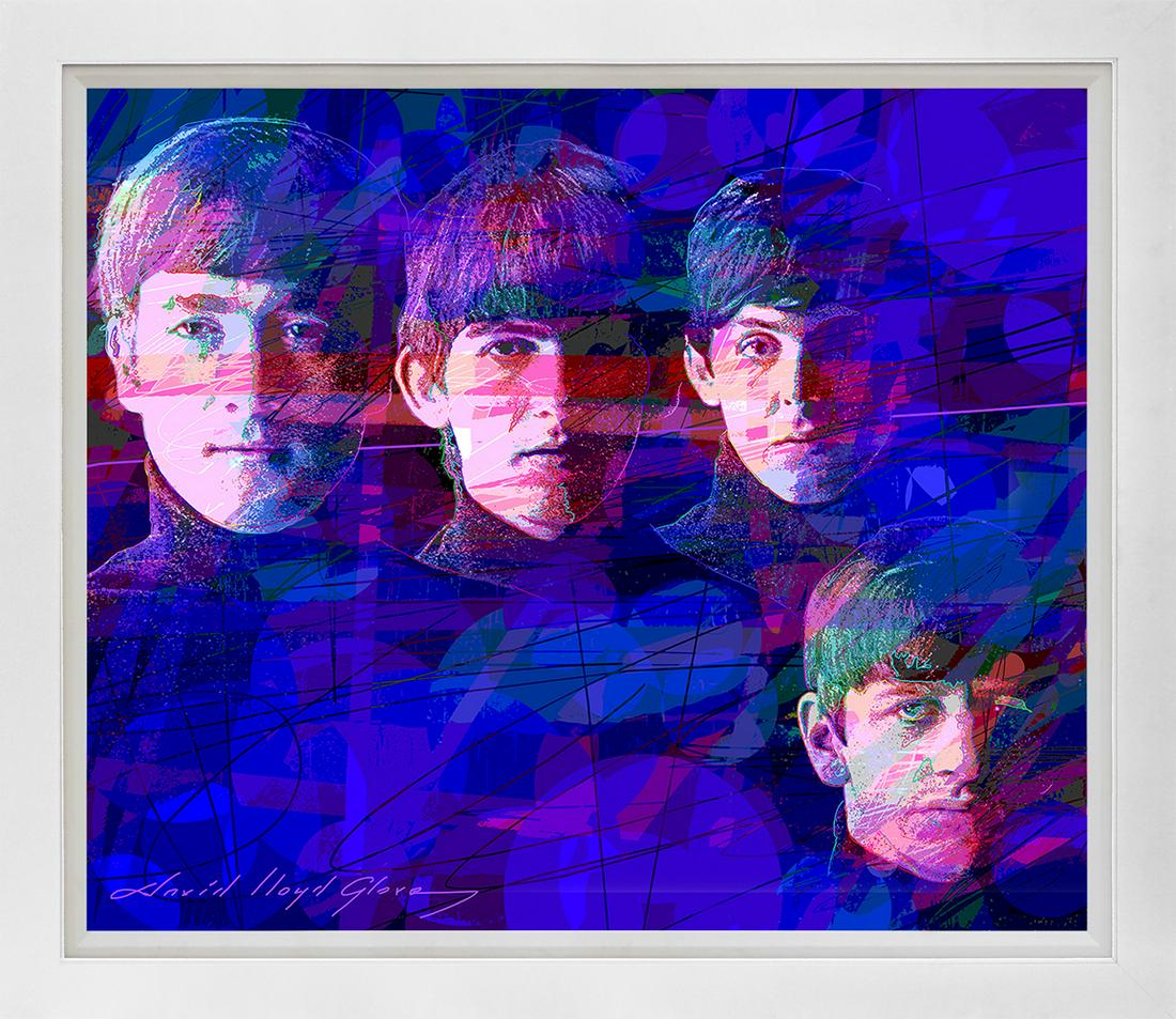 A  Meet the Beatles Mixed Media Original by David Lloyd Glover (1 of 1)