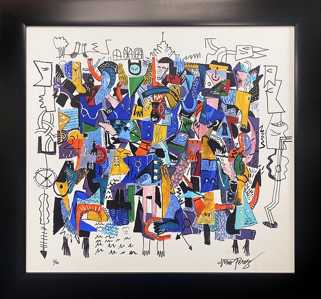 A  Original Mixed Media on canvas by Gino Perez (1 of 1)