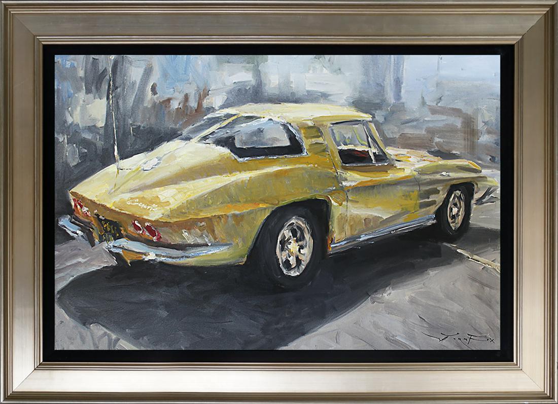 A  Original on canvas by Jorn Fox  Corvette Stingray (1 of 1)
