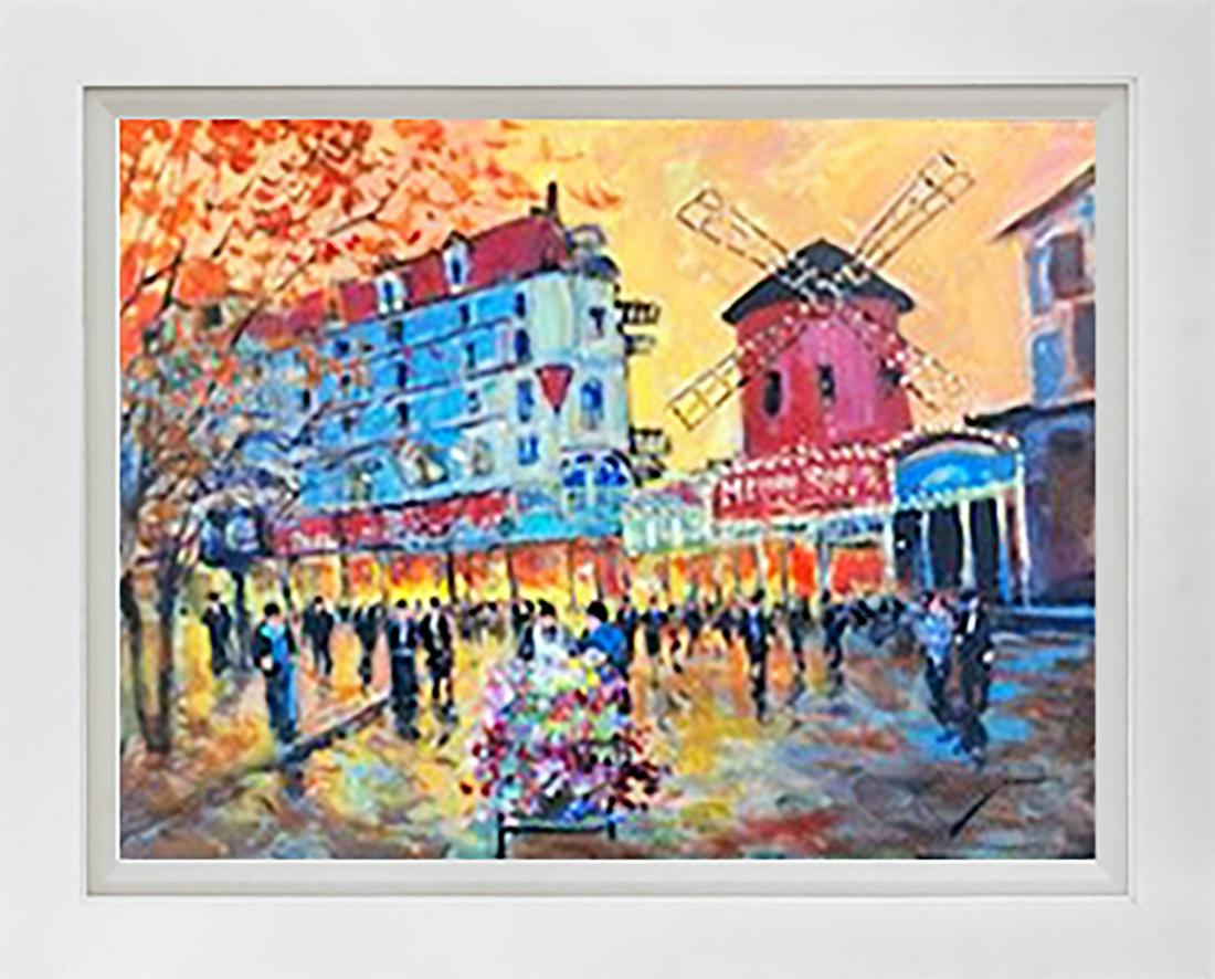 A Michael Schofield Original on canvas: Michael Schofield. Original on canvas Approx 30x24 image size in inches.Hand signed by the artist. One of a kind original Custom framed. Includes certificate of authenticity. Custom framed This work w