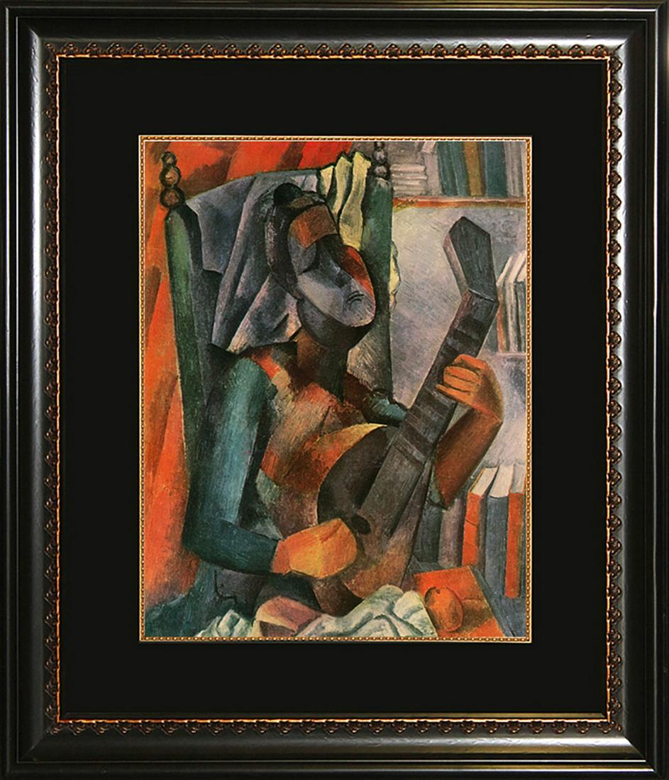 A Pablo Picasso Hermitage Domain Collection Limited Edition after Picasso: Pablo Picasso Hermitage Collection Domain Approx 18x22 inches. Custom framed. Includes certificate of authenticity.