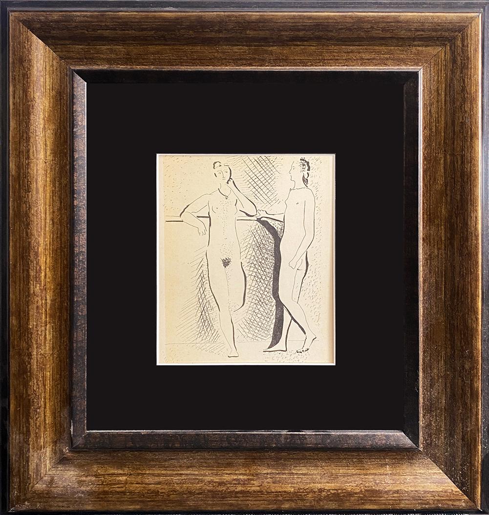 A Pablo Picasso lithograph from 90 years ago Antique on Velin from 1926 Paris: Pablo Picasso lithograph from 90 years ago Antique on Velin from 1926 Paris Approx 24x20 inches from the Vollard Collection Includes certificate Custom framed Pablo Picasso Includes documentation
