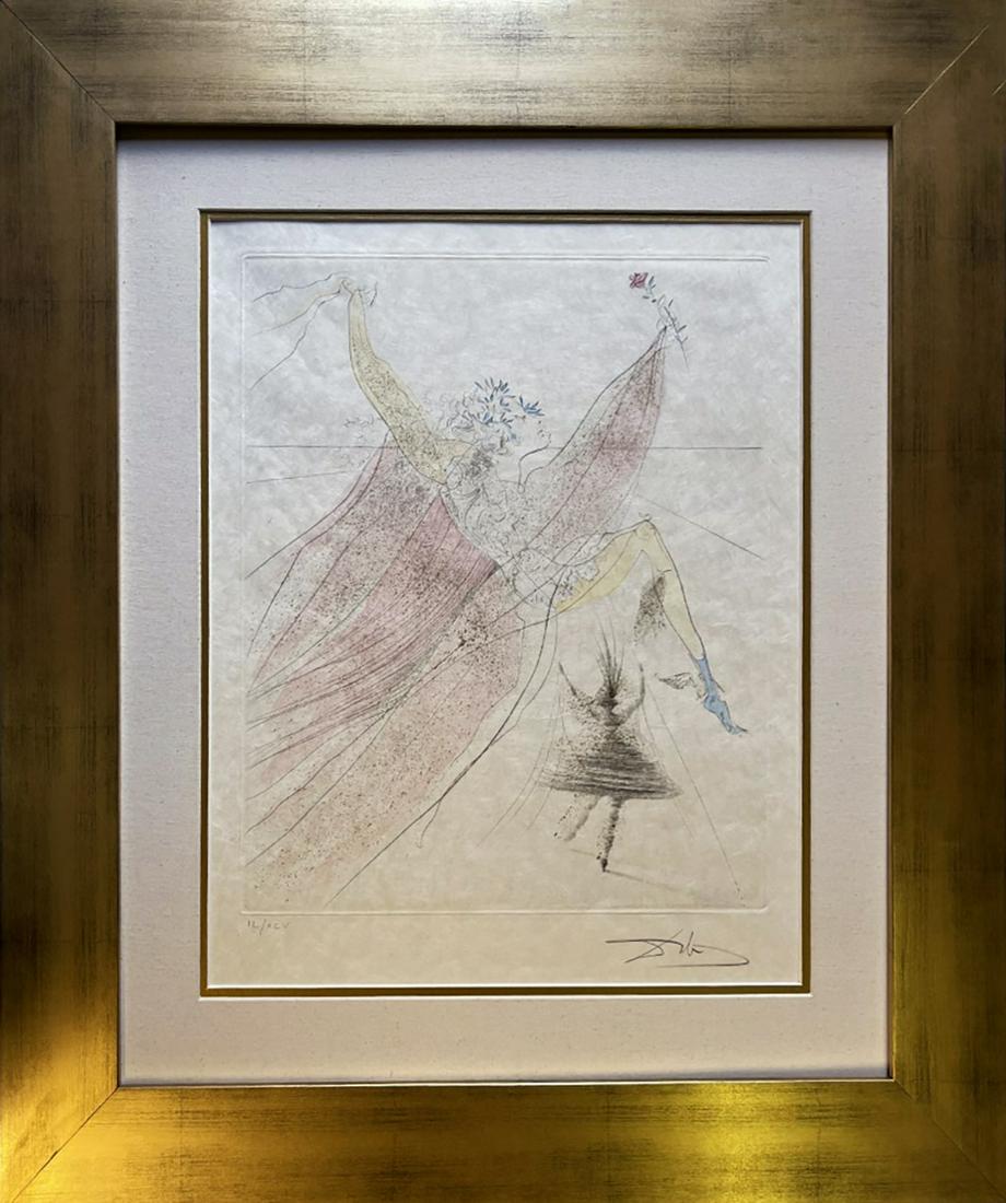 A Salvador Dali Limited Edition Original Lithograph Hand signed and numbered. (1 of 1)