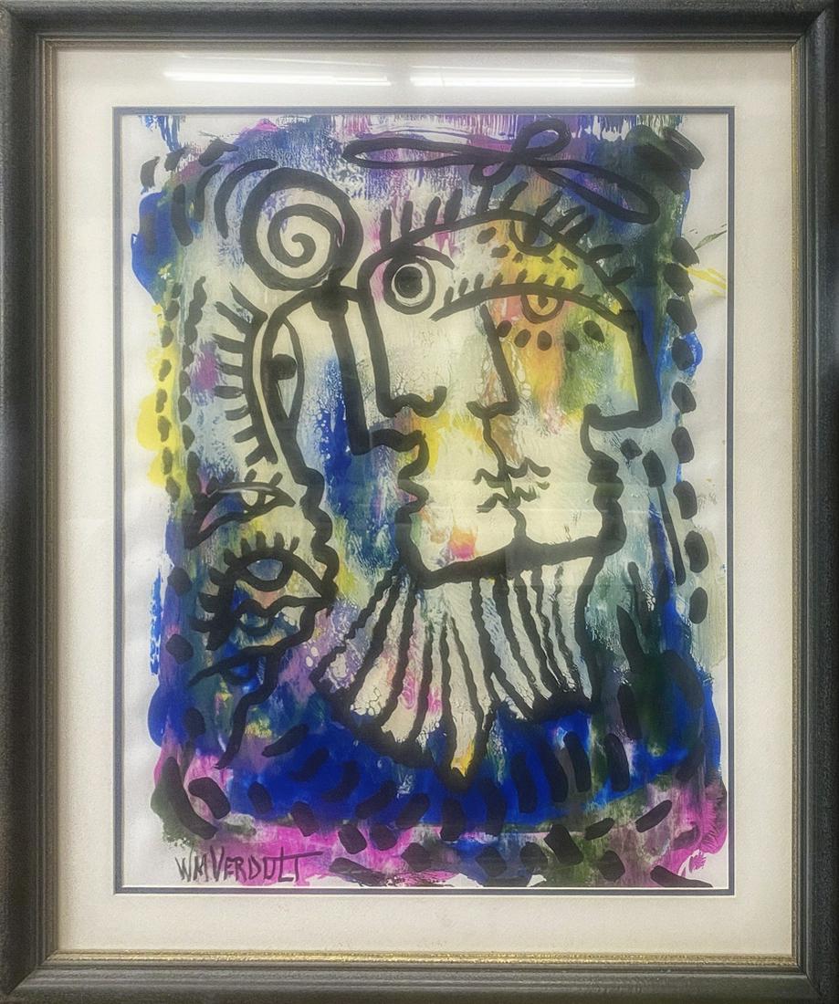 William Verdult Original watercolor and mixed media on paper (1 of 1)