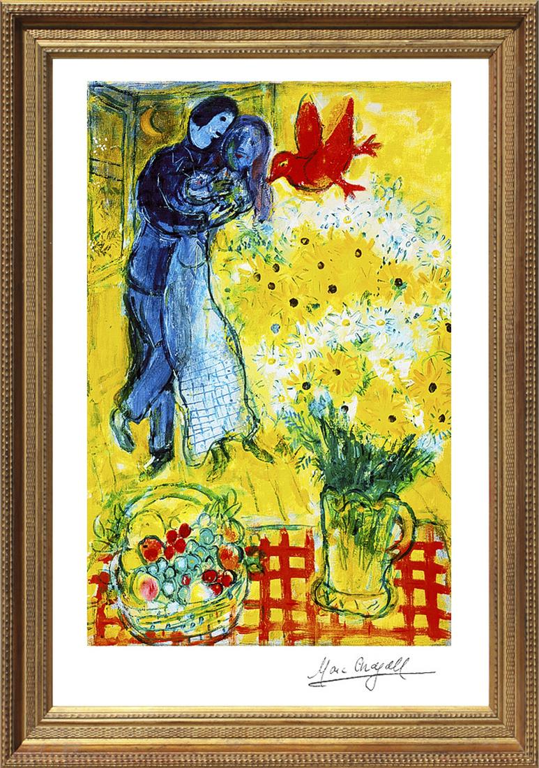 Marc Chagall Limited Edition Lovers and Daisies after Chagall (1 of 1)