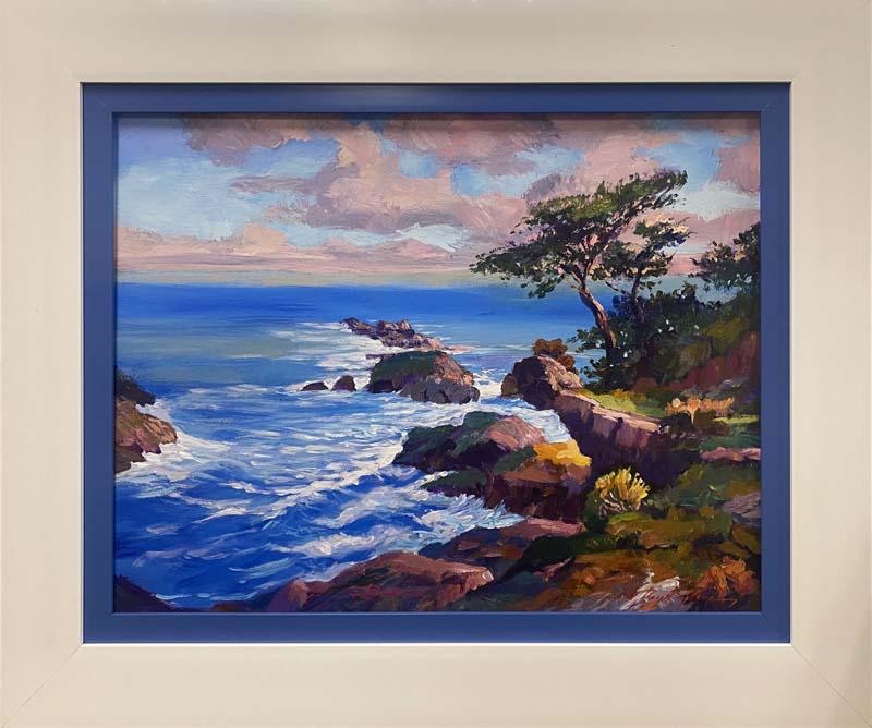 Original oil on canvas by David Lloyd Glover: Original oil on canvas by David Lloyd Glover Hand signed by the artist and one of a kind original Custom framed Includes certificate Image size 22x16 inchers approx