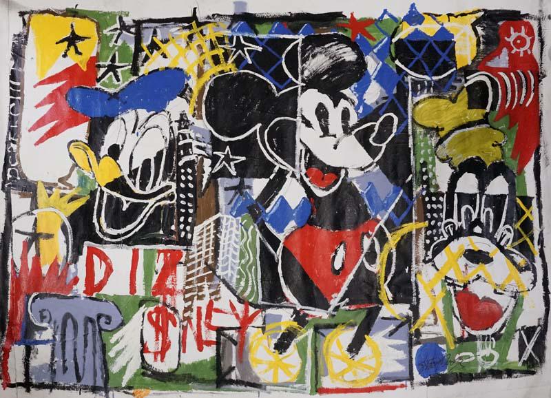 Original on canvas by Gino Perez: Original by Gino Perez Hand signed by the artist. One of a kind original Approx 44x56 inches image size Custom framed. Includes certificate This work was purchased directly from the artist.