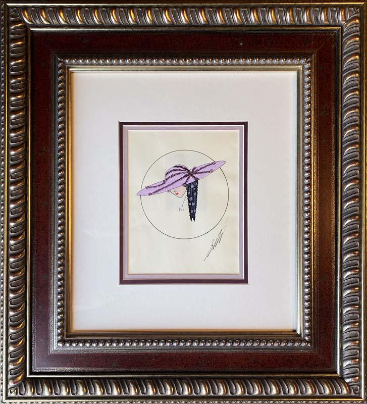 From the Erte Studio original gaouche on paper (1 of 1)