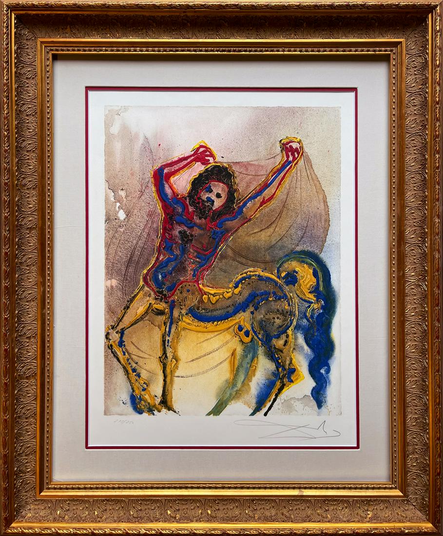 Salvador Dali、LES CHEVAUX DALINIENS Salvador Dali Original Lithograph 1970 Les Chevaux Daliniens