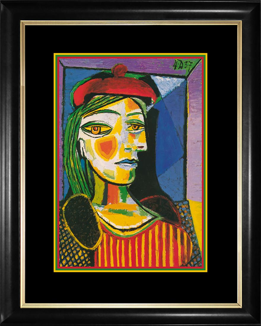 Red Beret Pablo Picasso Lithograph Collection Domaine Picasso after Picasso: Pablo Picasso Red Beret Limited Edition Lithograph after PicassoApprox. 16 x 26. Estate signed, Part of the Collection Domain Picasso. Includes certificate of authenticity.
